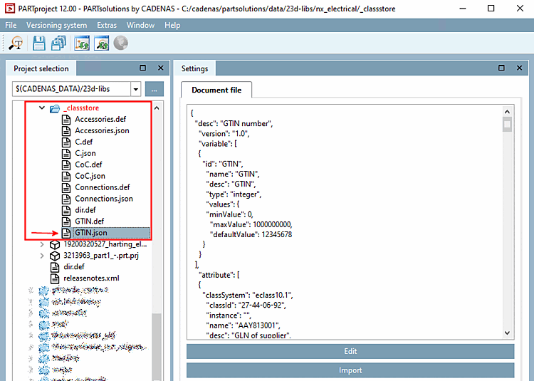 json file