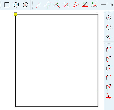Pattern origin on rectangle