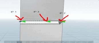 Blind hole threaded bore