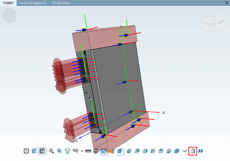 Display auxiliary geometry [Show auxiliary geometry]