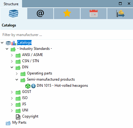 Preferred series function: Only green directories/projects are displayed