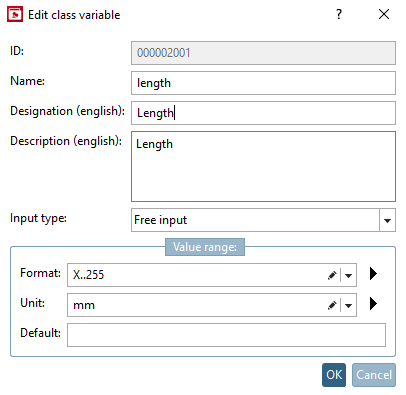 Edit feature [Edit class variable]" dialog box