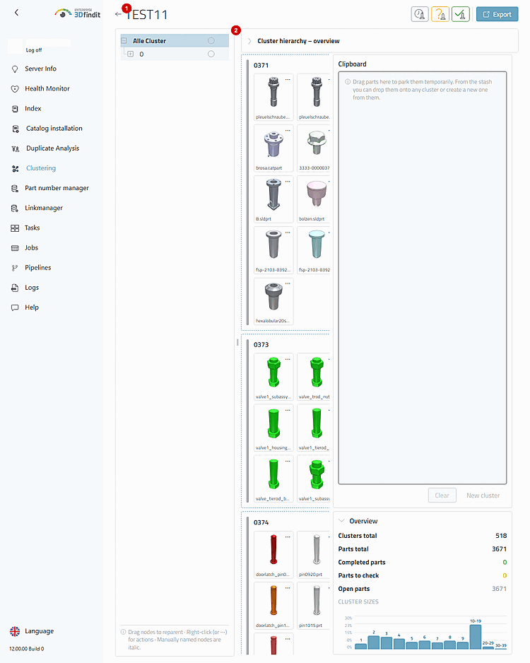 The title refers to the saved result, which is analyzed in the detail view.