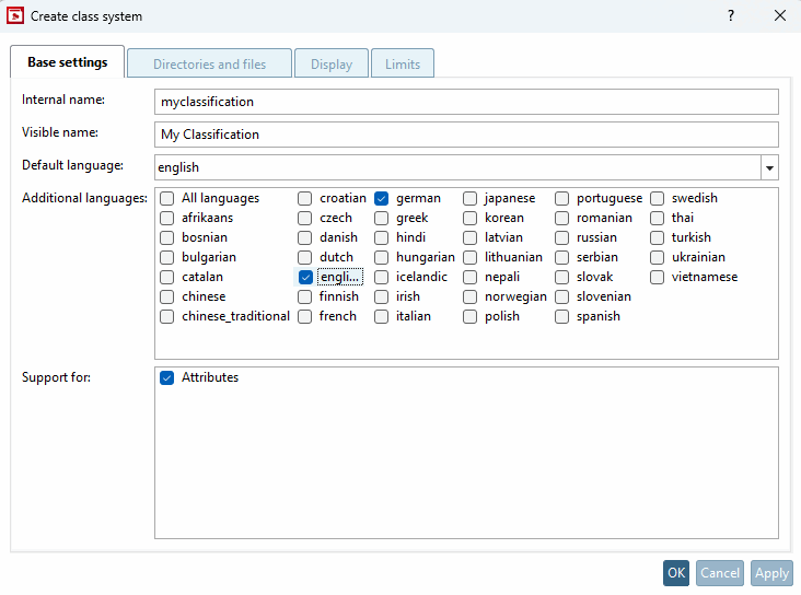 Basic settings" [Base settings] tab page