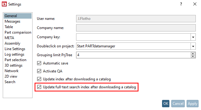 Update full-text search index after downloading a catalog