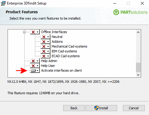 Enable interfaces on the client