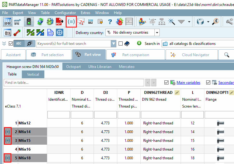 Hide rows to be avoided [Hide Lines to Avoid]: deactivated