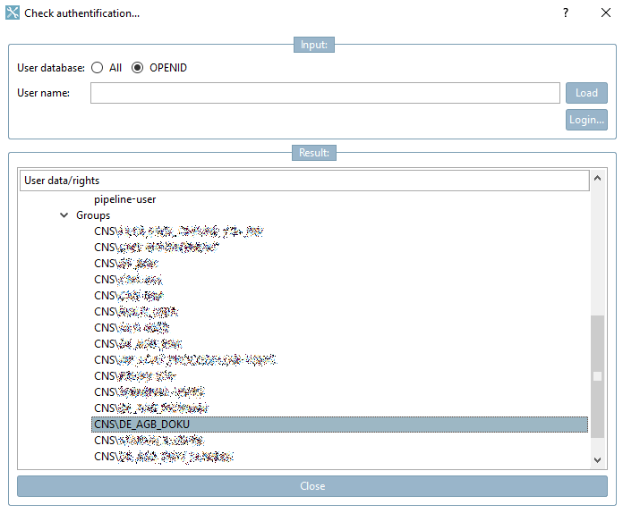 Detect available groups/users