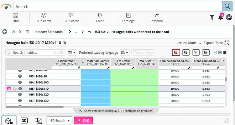 Button "Assign Part To LinkDB Request"