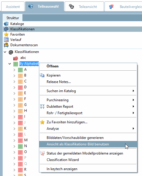 Use view as classification picture