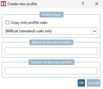 Create new profile