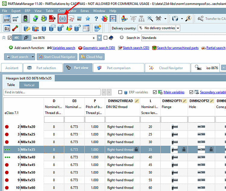 Size to avoid [Dimensions that should be avoided]: Filter on