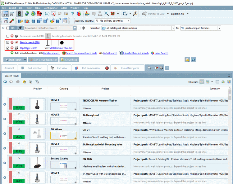 Variable groups in PARTdataManager