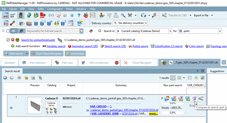 Inventor iProperties -> tabbed page "Physical"
