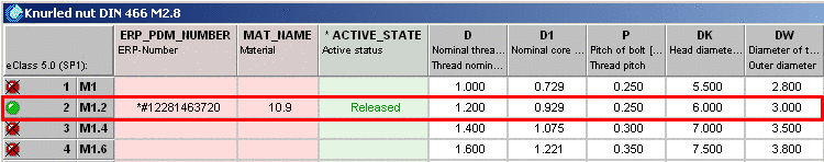 "Class variables" dialog box
