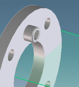 Bolt placed on surface