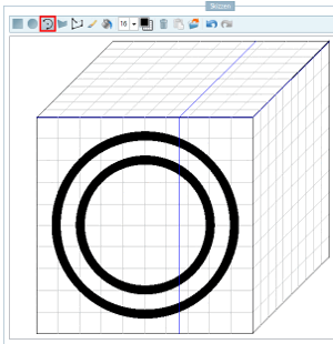 Second circle exactly centered