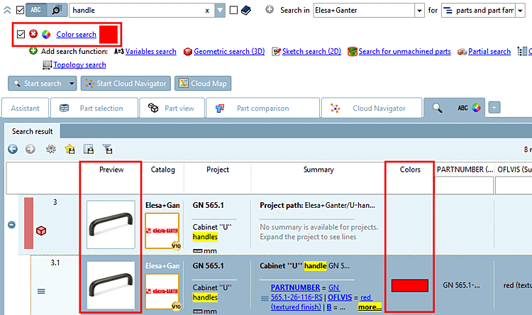 Column "Colors [Colors] "