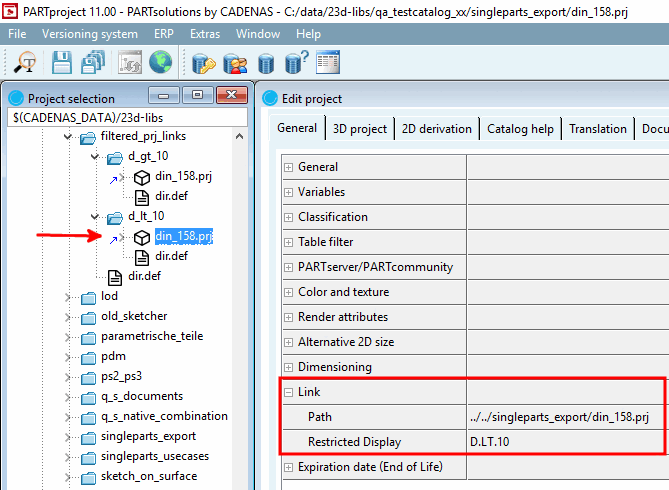 PARTproject: Parts with D < 10