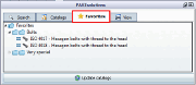 Favorites " tab page