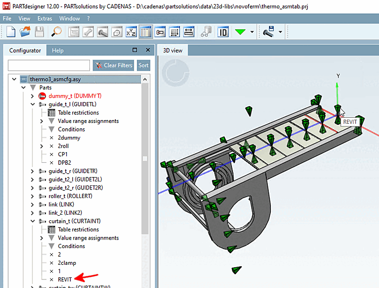 The figure shows the connection point intended for the placement.