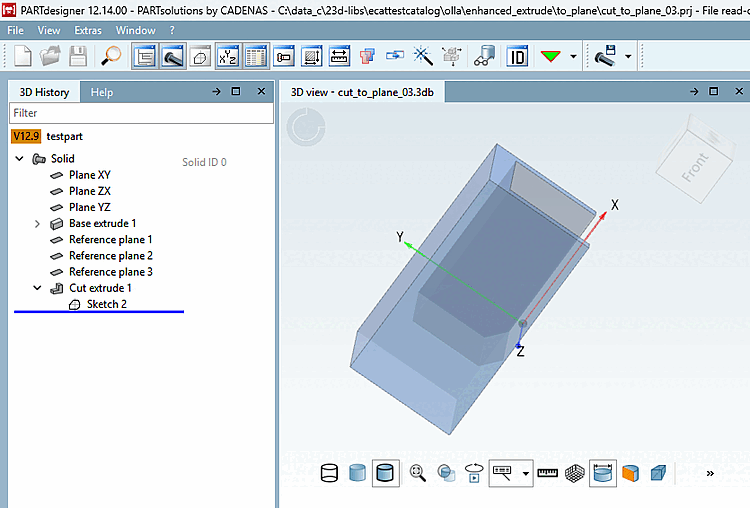 Cut-Extrude to Plane