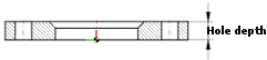 Hole depth