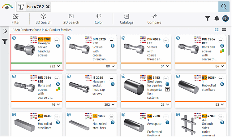 E.g. full text search according to "ISO 4762"