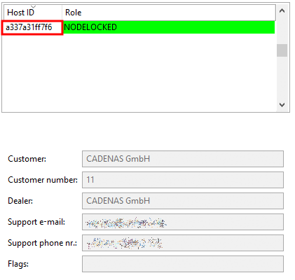 Customer information and dealer information [Dealer information]