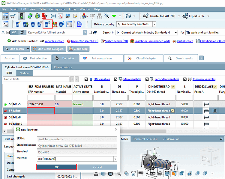Add dataset to link database