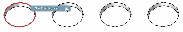 Correct application: The Create new chamfer/rounding [New Chamfer/Fillet...]... command is displayed.