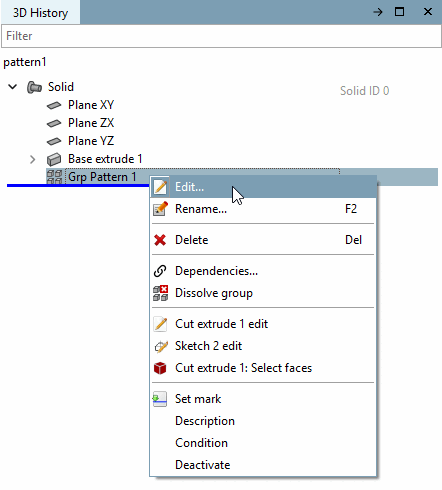 Grp Pattern -> Edit [Edit...]..