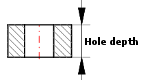 Hole depth
