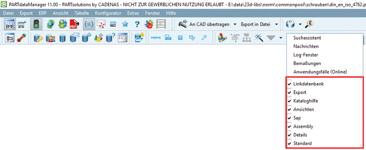 Show or hide toolbars