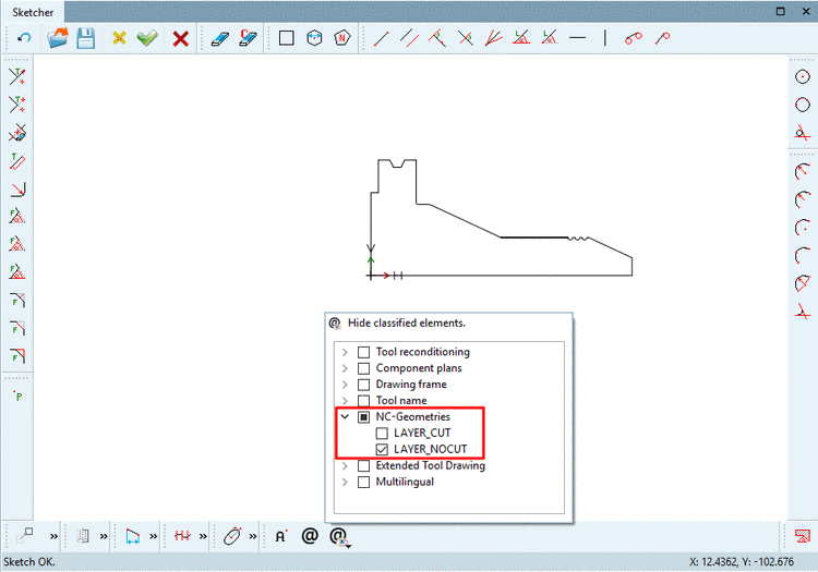 All layers hidden except for "NC-Geometries"