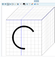 Other half of circular arc. (Movement has been made to the left.)