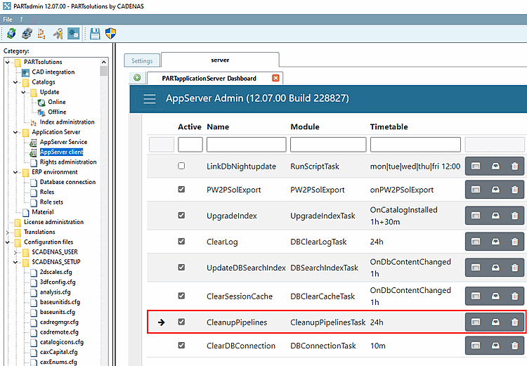 Dashboard: CleanupPipelines