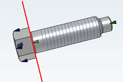 Red: Wrong plane for dimensioning points