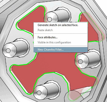 Selection of the face