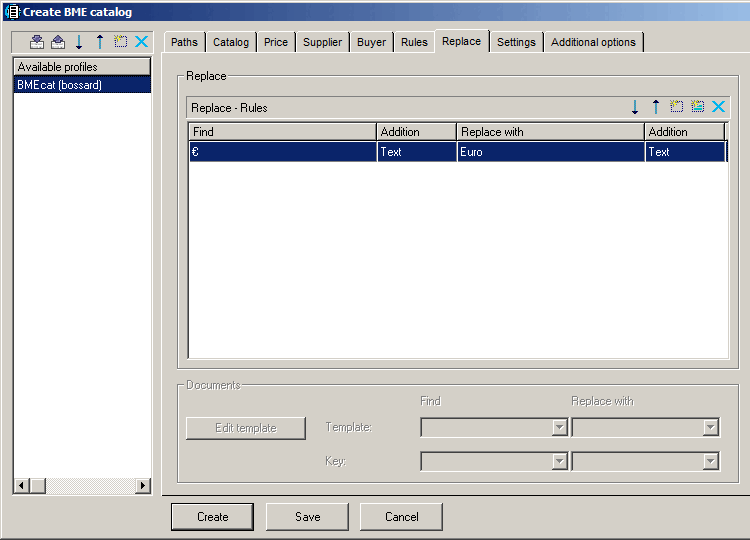 Replace dialog page