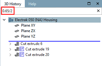 3D history [3D History] filtered with a specific value "0.65/2"