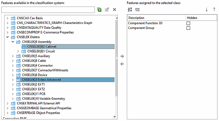 Basic CNS classification for modeling the assembly structure from individual parts