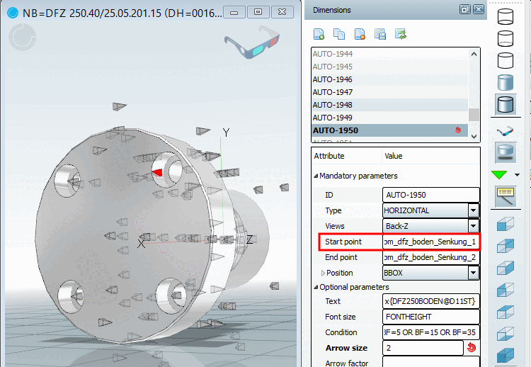 Example: Enter start point