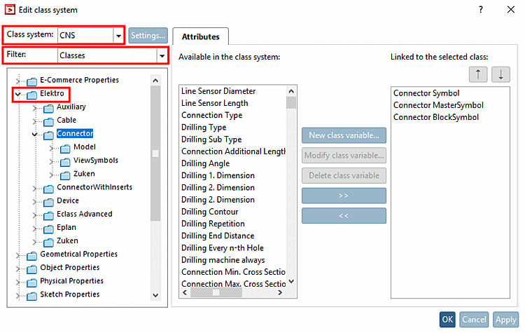 Example: Class "Connector"