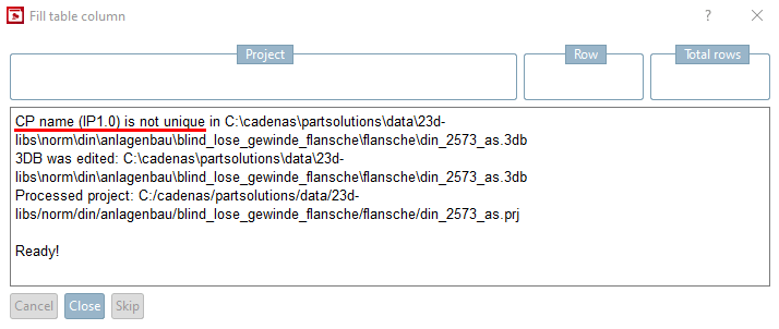 CP Name (IP1.0) is not unique