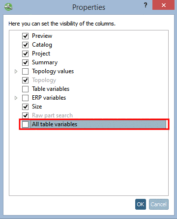 Settings -> tabbed page Classification -> CNS -> dialog area Attributes