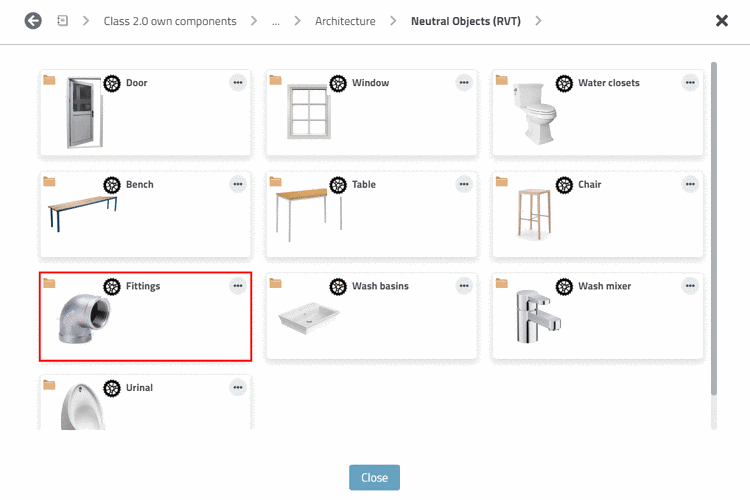 Class 2.0 own components -> Neutral Objects (RVT)