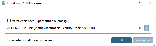 Respective error message during export of ZUKEN_CLX_MDB if above files cannot be found.