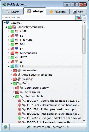 Red/green display with ERP activated