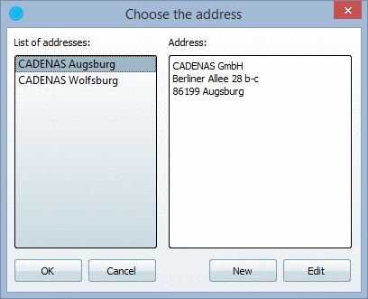 New 2D drawing... - Dialog box